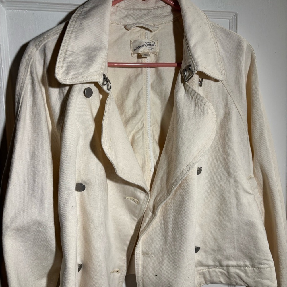 Universal Thread Off-White Trench Coat